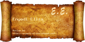 Enyedi Eliza névjegykártya